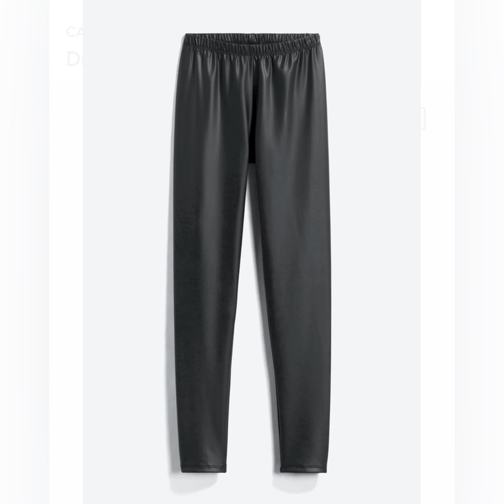 💘 CALIFORNIA STITCH - DRUSILLA COATED BLACK FAIX LEATHER LEGGING
